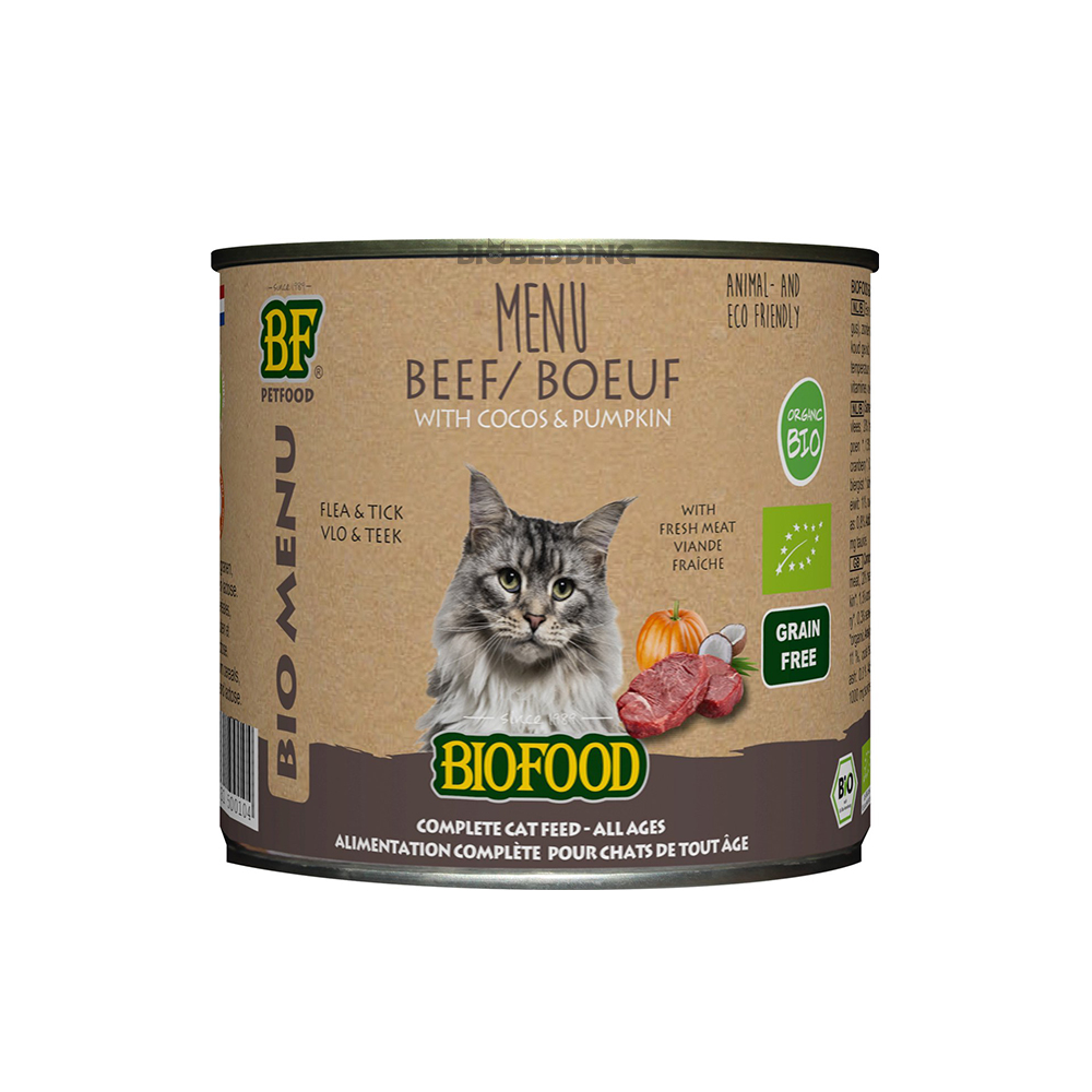 BF Petfood Bio Rundmenu 200 g - Een pure, biologische maaltijd voor elke kat
